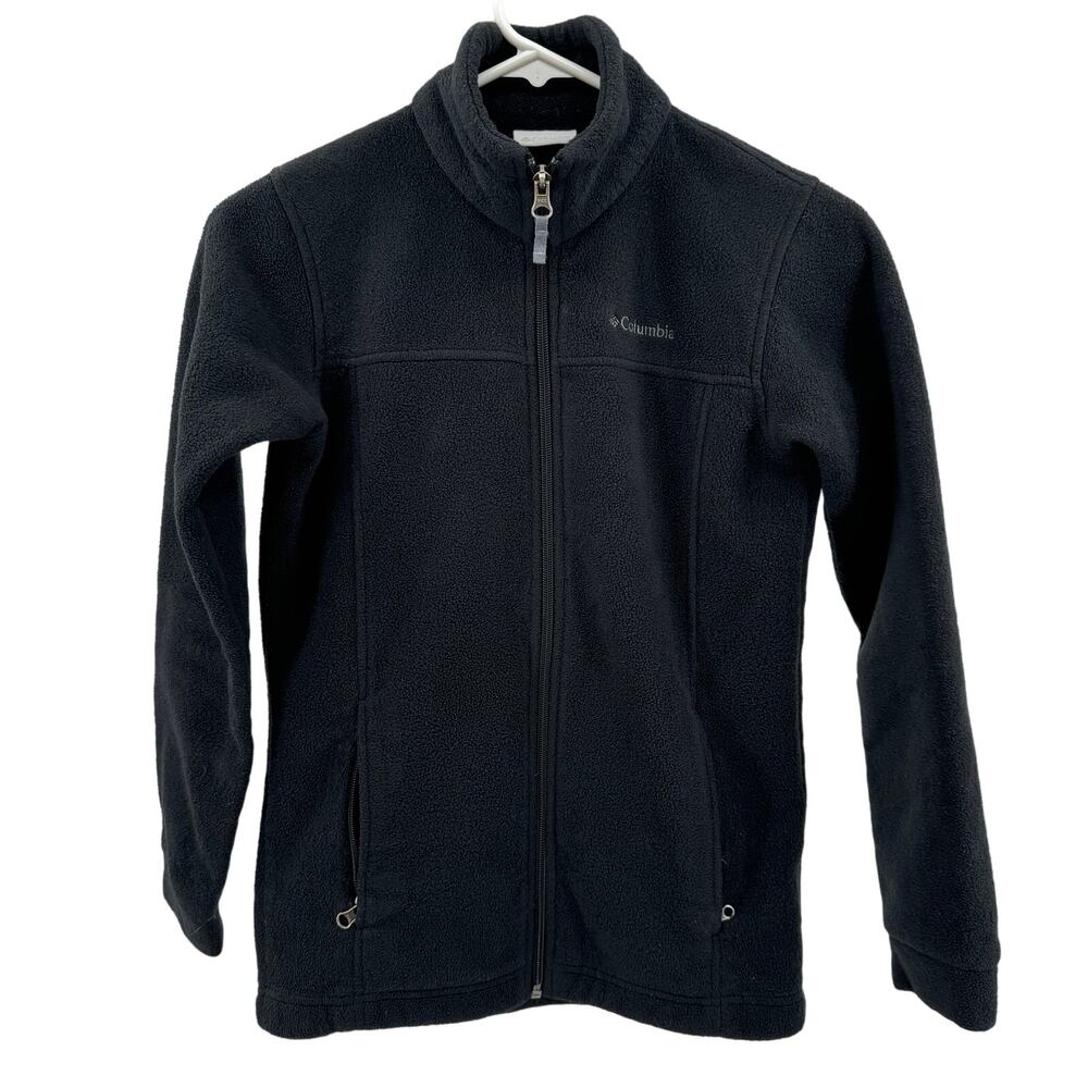 Columbia Black Steens Mountain Fleece Jacket Kids Youth Medium (10/12) Full Zip - Picture 11 of 11